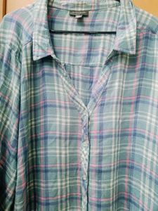 Over Size Checked Shirt