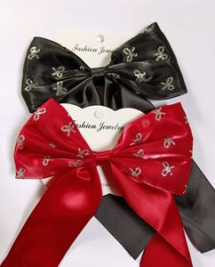 🎀 Chic Bow Hair Clip Combo ( black &amp; red ) 🎀