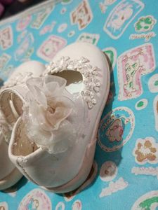 Cute White Baby Shoes