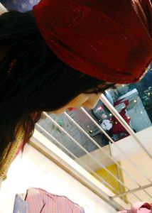 Dubai Red Velvet Turban with Embellishment