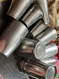 Stainless Steel Cups (Set of 10)