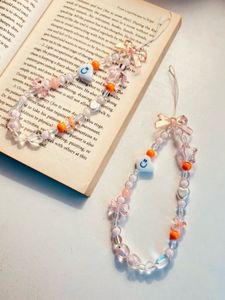 Aesthetic Bow Phonecharm With Cute Charms