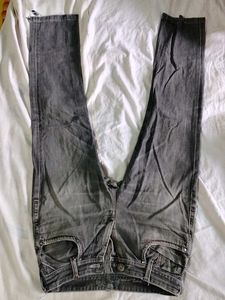 Grey Wash Denim Jeans