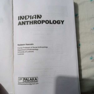 Indian Anthropology Book