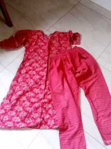 Beautiful Red Kurta With Pant♥️
