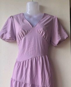 Lilac Midi Dress