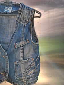 Vintage Pinterest Denim Vest Y2K