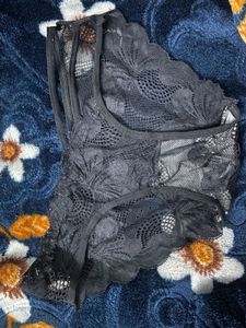 Designer Black Net Breif