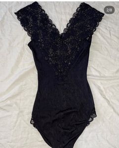 Black Lace Romper