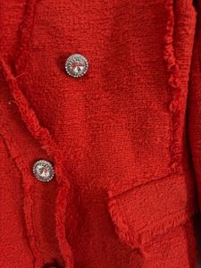 ZARA Chic Orange Tweed Blazer