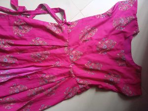 Pink Printed Dress