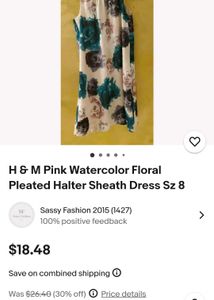 H&M Floral Halter Dress