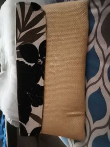 Floral &amp; Burlap Clutch