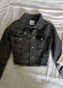 Denim Jacket &amp; Lace Tank Set