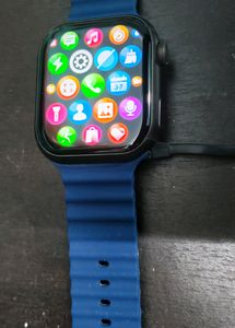 Smart Watch with Blue Band