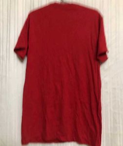 Red Short Sleeve Printed T Shirt