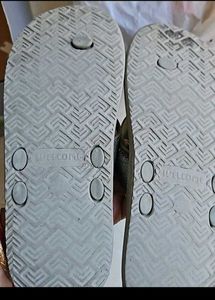 Sparkly Silver Flip Flops