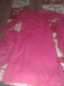 Pink Embroidered Kurta Set