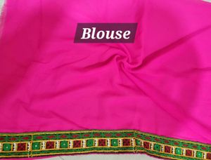Embroidered Kutchi Work Georgette Saree
