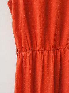Elegant Rust Maxi Dress