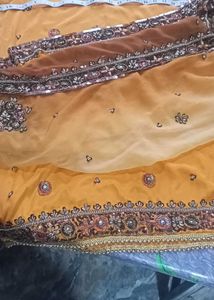 Embroidered Kurta set with heavy dupatta