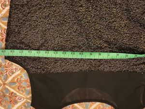 Black Sequin Party long top