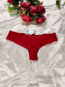Red Lace Thong
