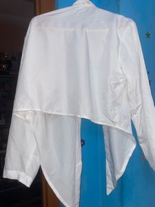 White cami braid strap crochet top With shrug XL