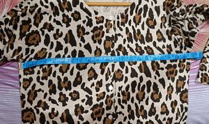 Designer Animal Print Cardigan