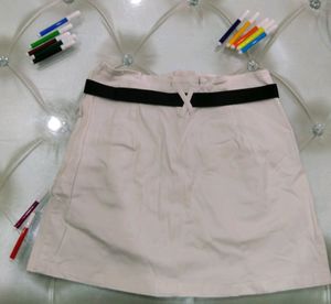 hot white mini skirt