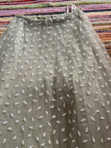 Anarkali Style Choli With Designer Sleeves And Choli And Dupataa