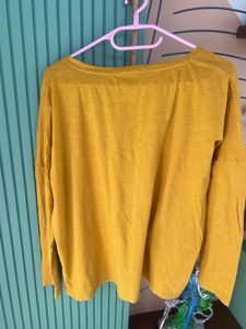 Zara Mustard Yellow Top