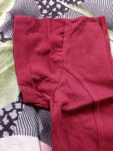 Red Colour Readymade Blowse With Short Hand