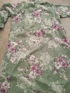 Floral Green Maxi Dress