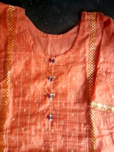 Peach Color Kurti
