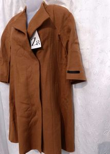 Stylish Wool Blend Coat  🤎