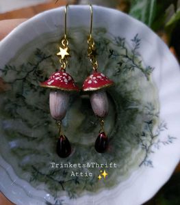Magical Forest Mushroom Earrings
