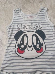 Cute Panda Pajama Set