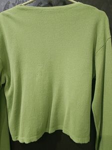 Women Sea Green Wollen Top