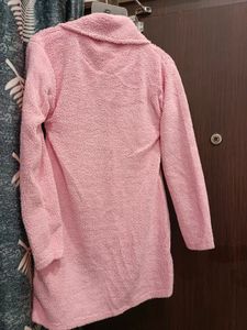 Pink Soft Cardigan Coat