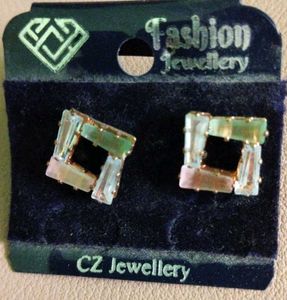 Square Stud Earrings