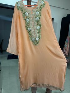 Pure Georgette 3 Piece Suit 40 Size