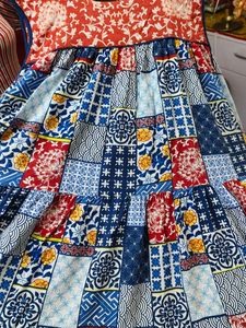 Patchwork Print Dress