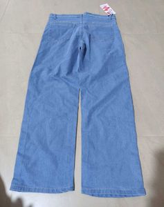 Ripped Wide Leg Jeans, Size 30