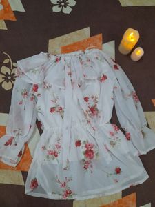 Women Floral Tunic Top