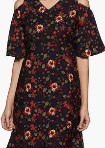Floral Cold Shoulder Dress