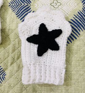 Cute Starry Fingerless Gloves