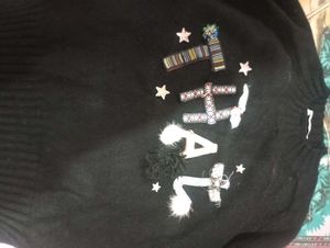 Black knitted cardigan