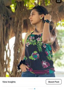 Floral Print Beach Wear Top