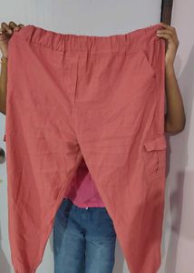 Coral Cargo Pants